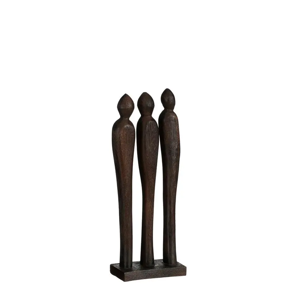 Mica Decorations Pegara Woondecoratie - L7 x B13 x H35 cm - Hout