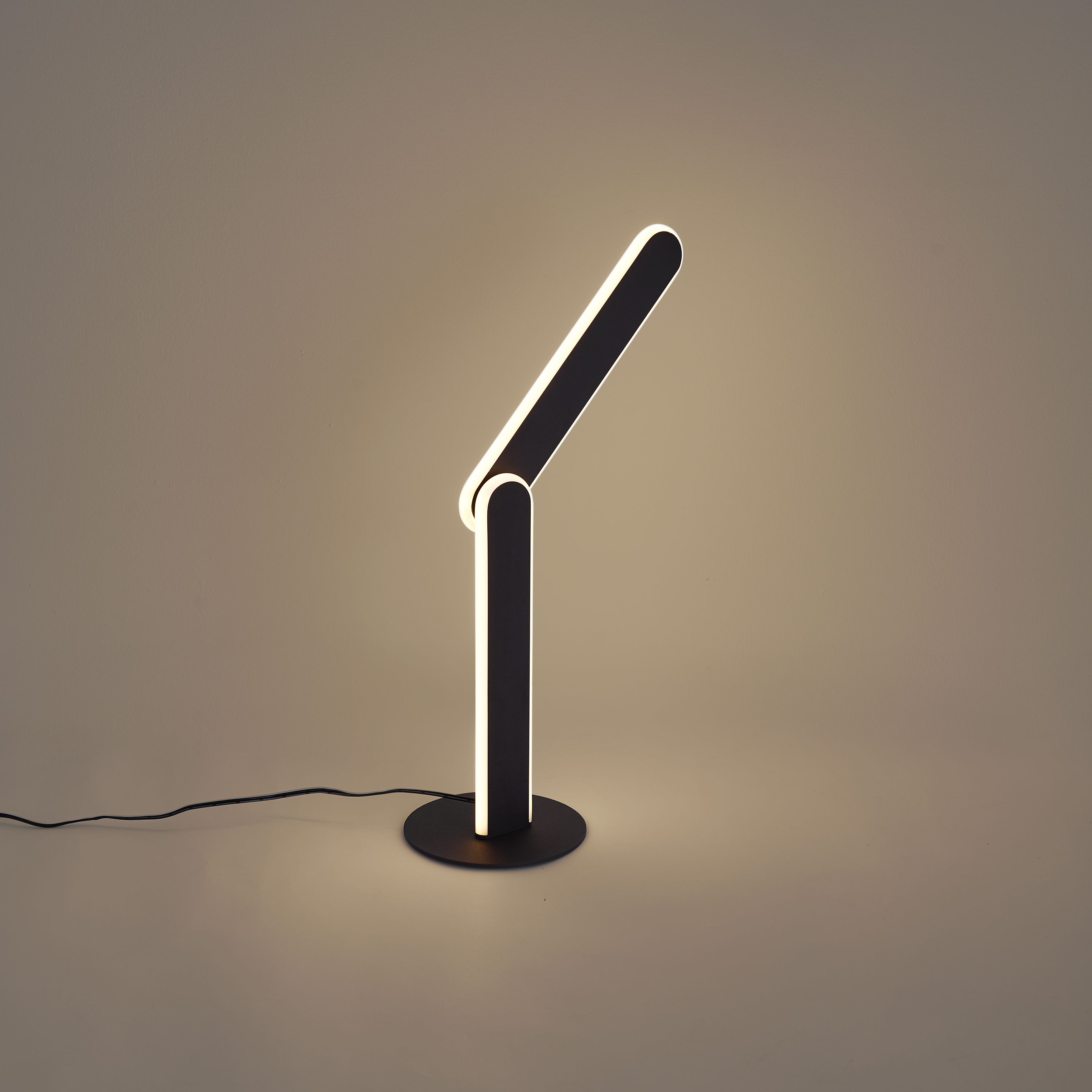 Design tafellamp zwart incl. LED 3-staps dimbaar - Gate