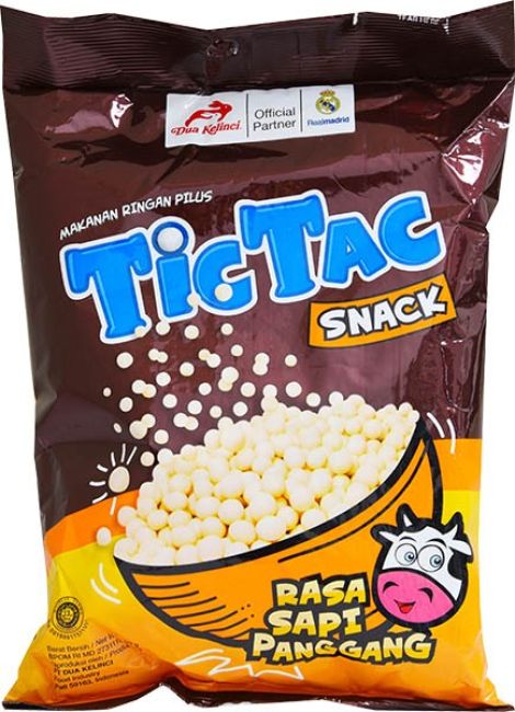 Dua Kelinci Tic Tac Snack Nut Grilled Beef 90g