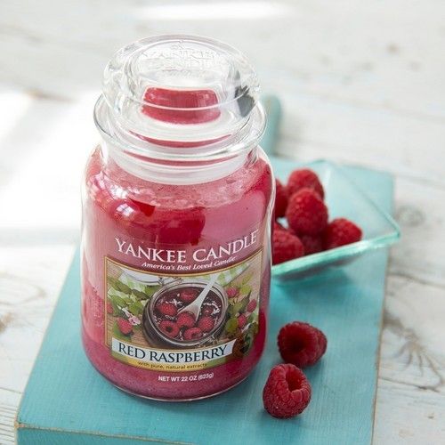 Yankee Candle Duftkerze im Glas groß Red Raspberry