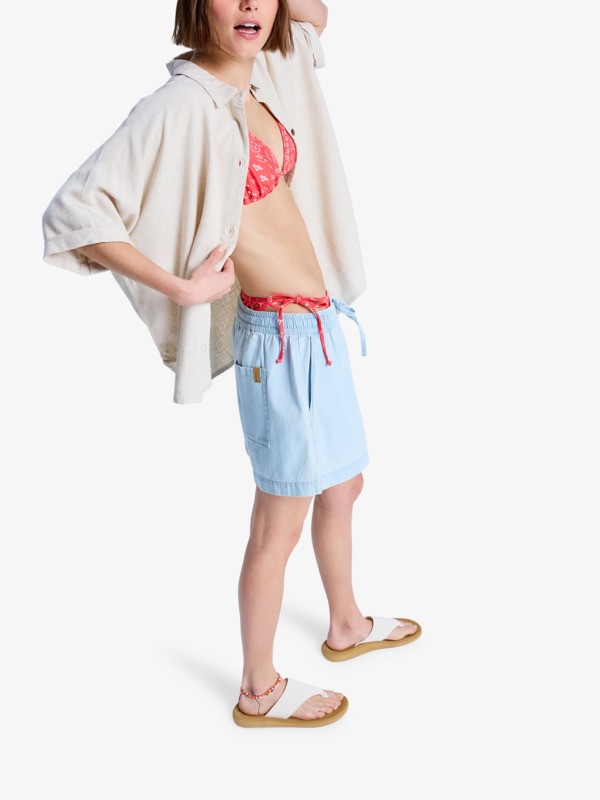 Lekeitio Break Short léger Bleu Femme