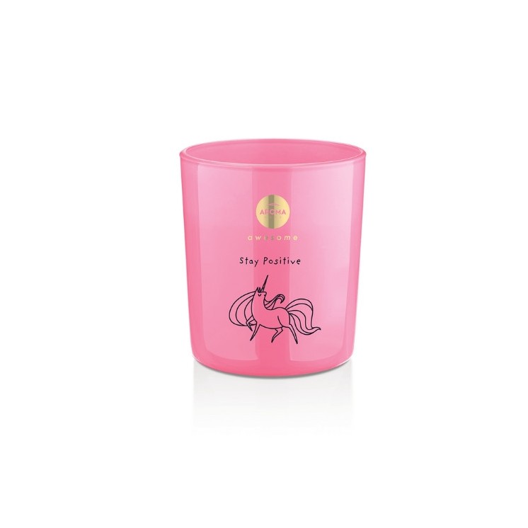 Aroma Home Deco Stay Positive Bubble Gum geurkaars 140 gr