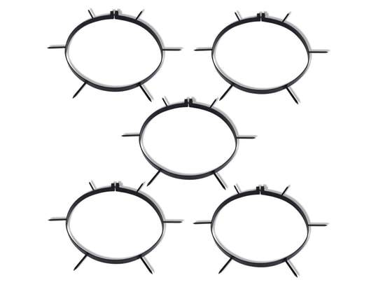 VIDAXL - Scarificateur 5 colliers aérateurs à pointes diamètre 30 cm