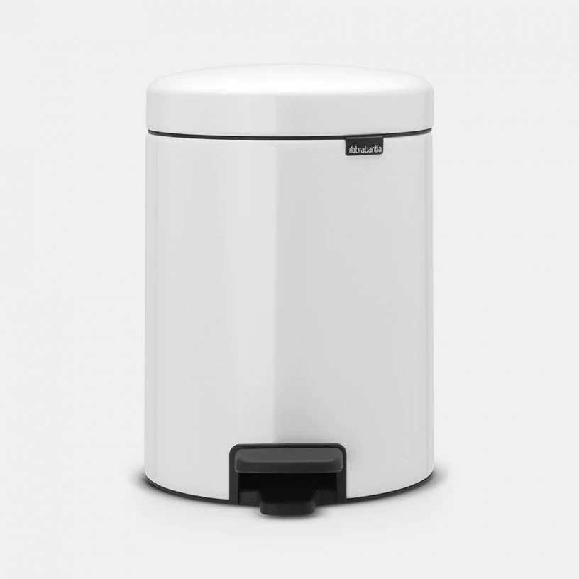Poubelle pédale 5l Newicon blanc Brabantia
