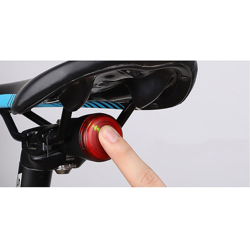 Spritzwasserfestes USB Velo Fahrrad Rücklicht LED Bremslicht Warnlicht IPX6 - Rot