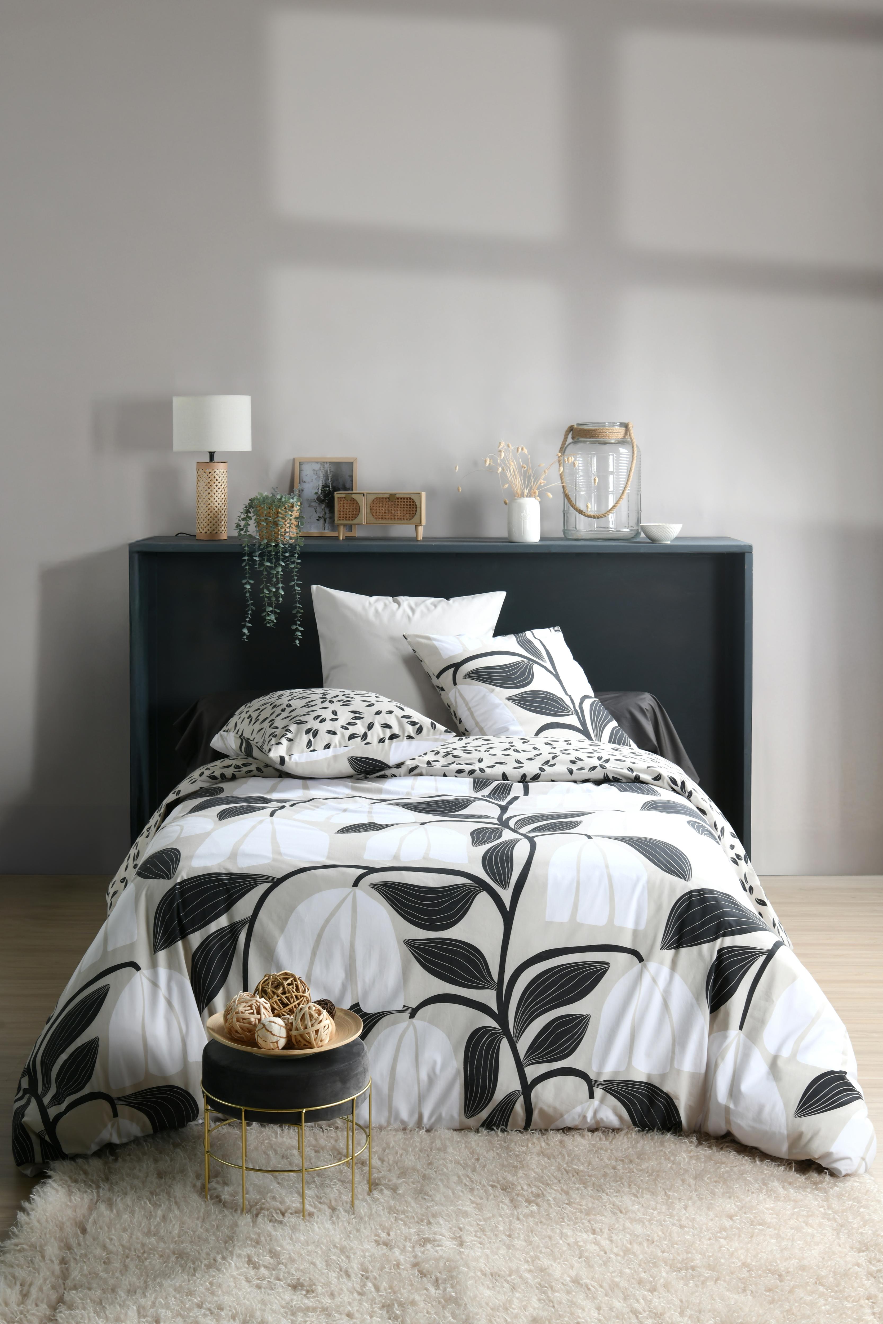 HOUSSE COUETTE 220X240CM PERCALE JOYNA NATUREL
