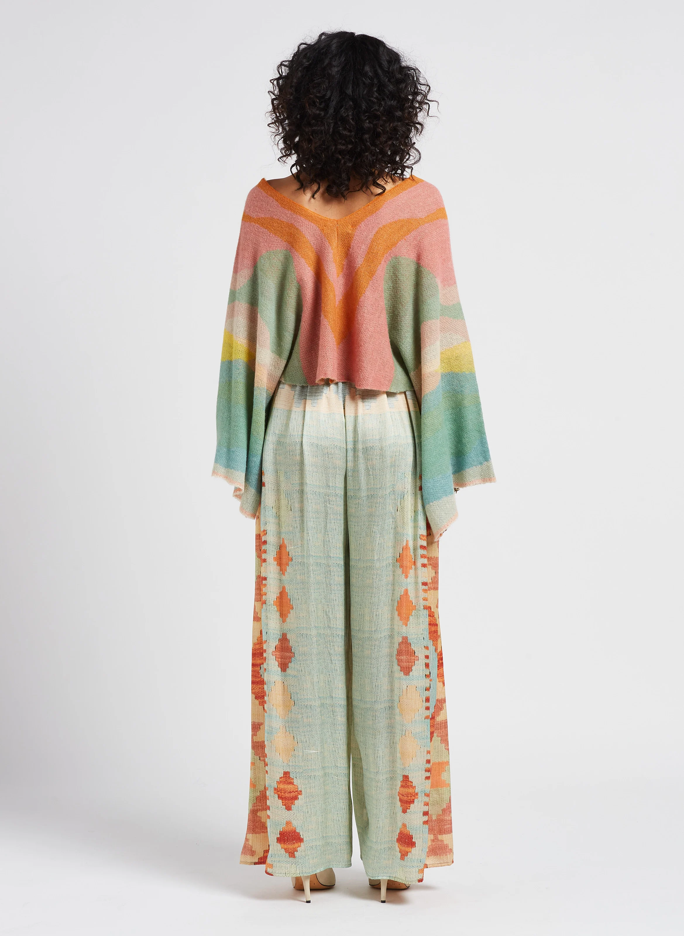 TERENE - Pantalon large fluide| Bleu