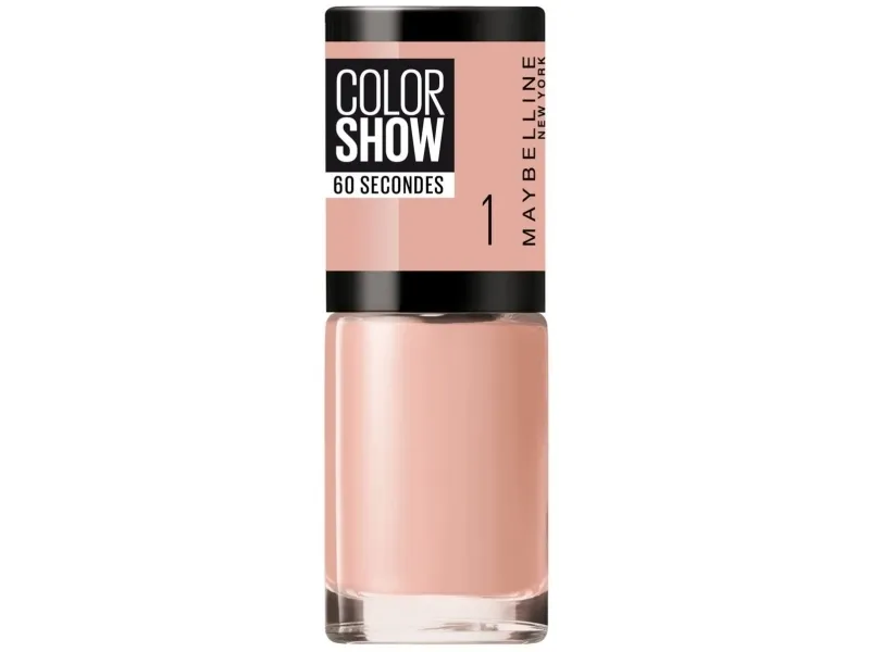 Maybelline Maybelline, Color Show 60 Seconds, Nail Polish, Nr. 1, Go Bare, 7ml For Women