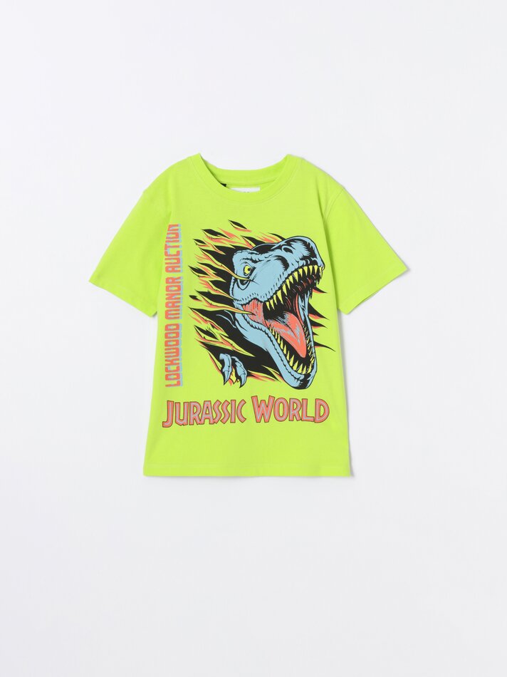 Camiseta estampada Junassic Park - Verde Pistache