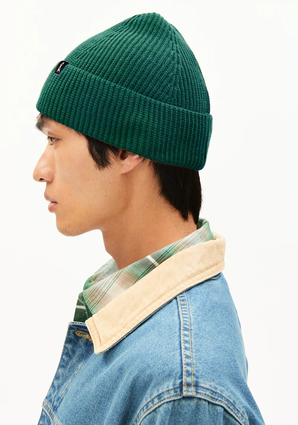 Armedangels Beanie Nildaao Wool Emerald Green