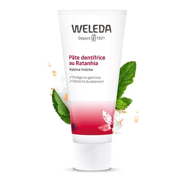 Weleda Soin Bucco-Dentaire Pâte Dentifrice au Ratanhia Lot de 2 x 75ml