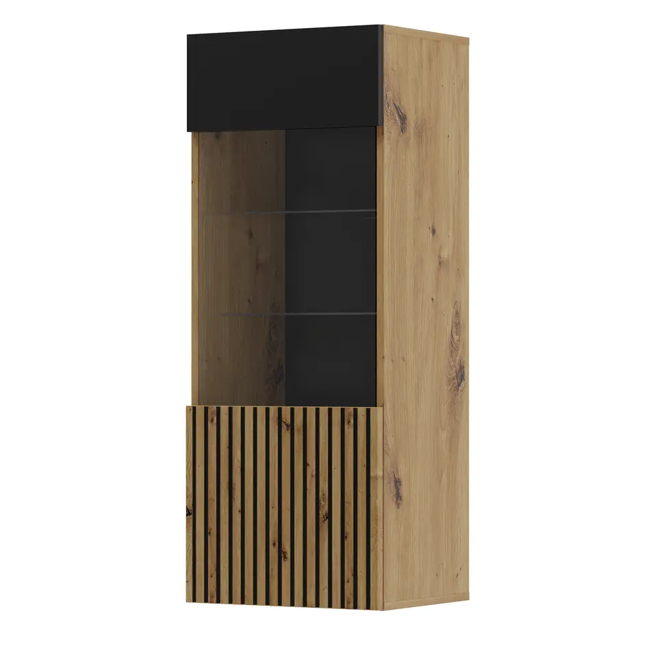 AURIS hangkast 1D artisan eiken / zwart mat