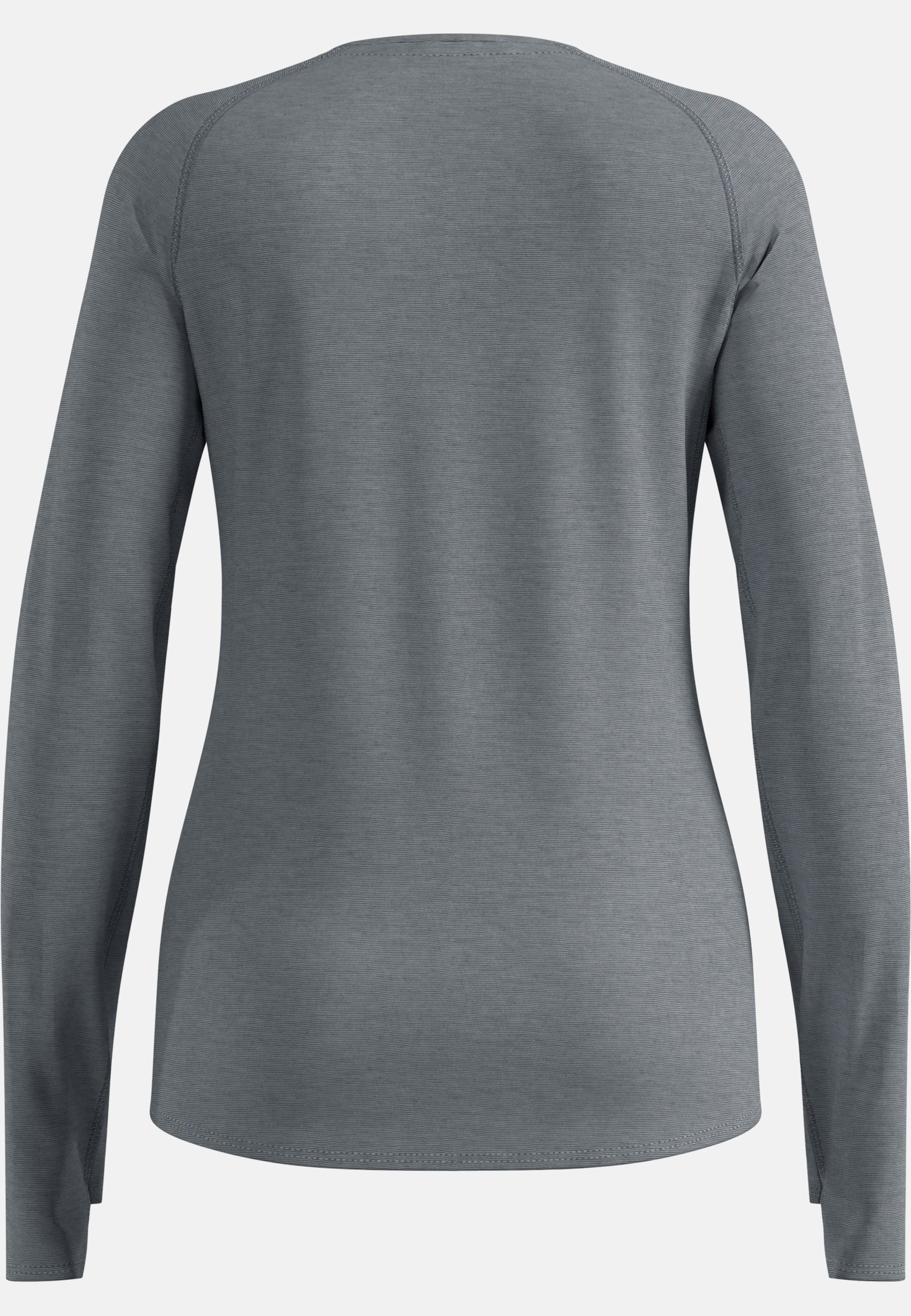 Langärmeliges X-Alp Performance Wool 115 Trailrunning-Shirt in grey melange