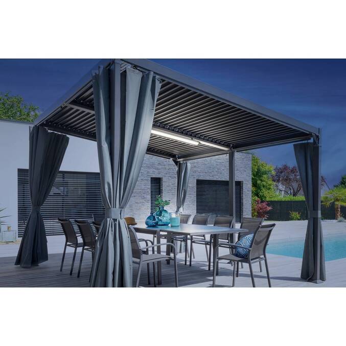 Pergola bioclimatique AVILA Graphite