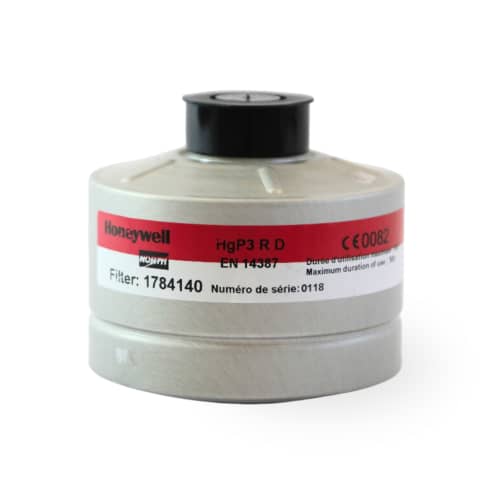 Cartouche anti-gaz aluminium HoneywellHgP3 pour masque anti-gaz