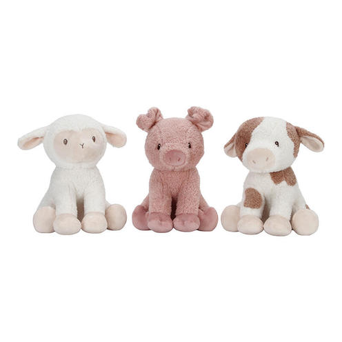 Peluche vache - Little Farm -25 cm - LITTLE DUTCH
