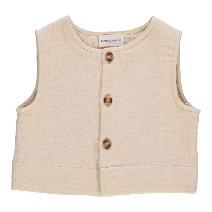 Poudre Organic Blouse Sans Manches Vanille | Beige