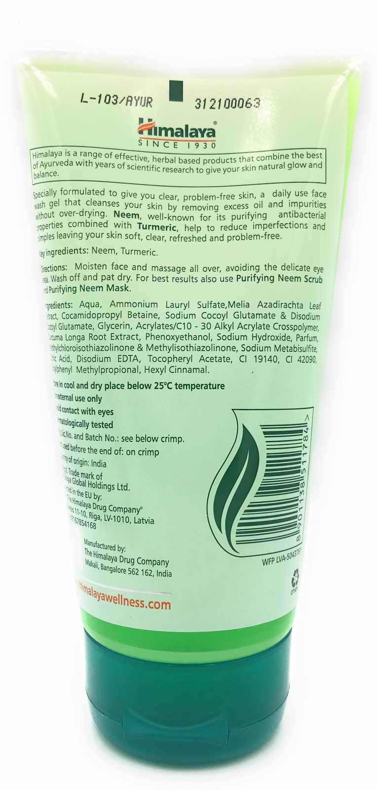Sabonete Facial Purificante de Neem da Himalaya 150ml