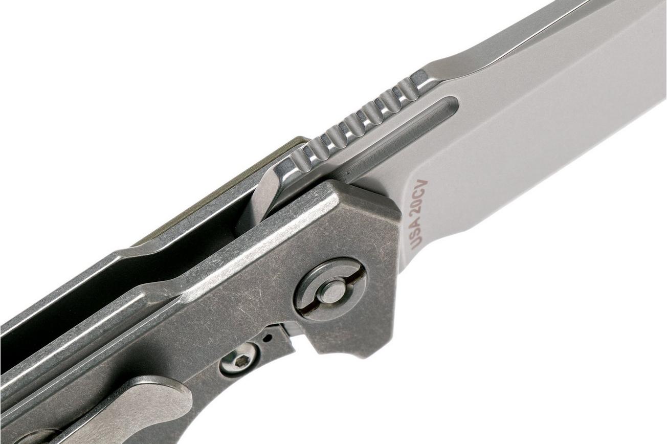 Rick Hinderer Half Track Gen 2, Spearpoint 20CV, OD Green G10, zakmes