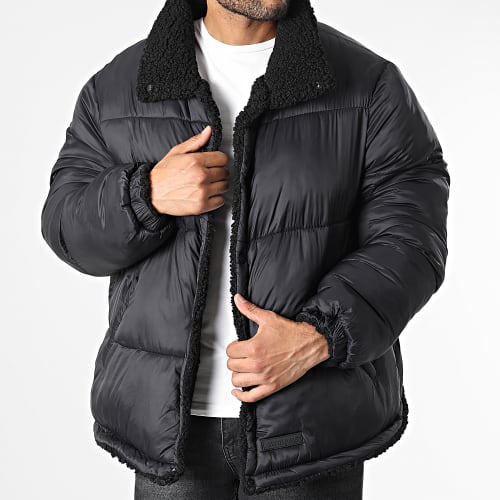 Veste Fourrure Réversible M33472MOW Noir