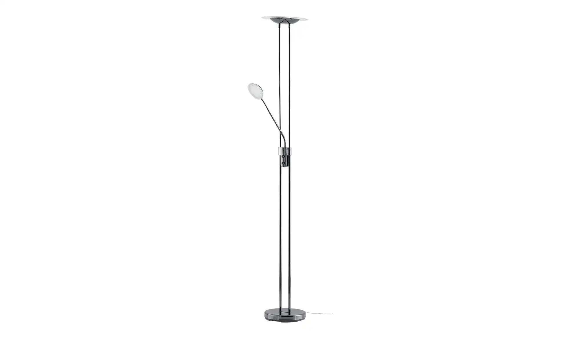 Meisterleuchten LED-Deckenfluter, 2-flammig, schwarz-chrom