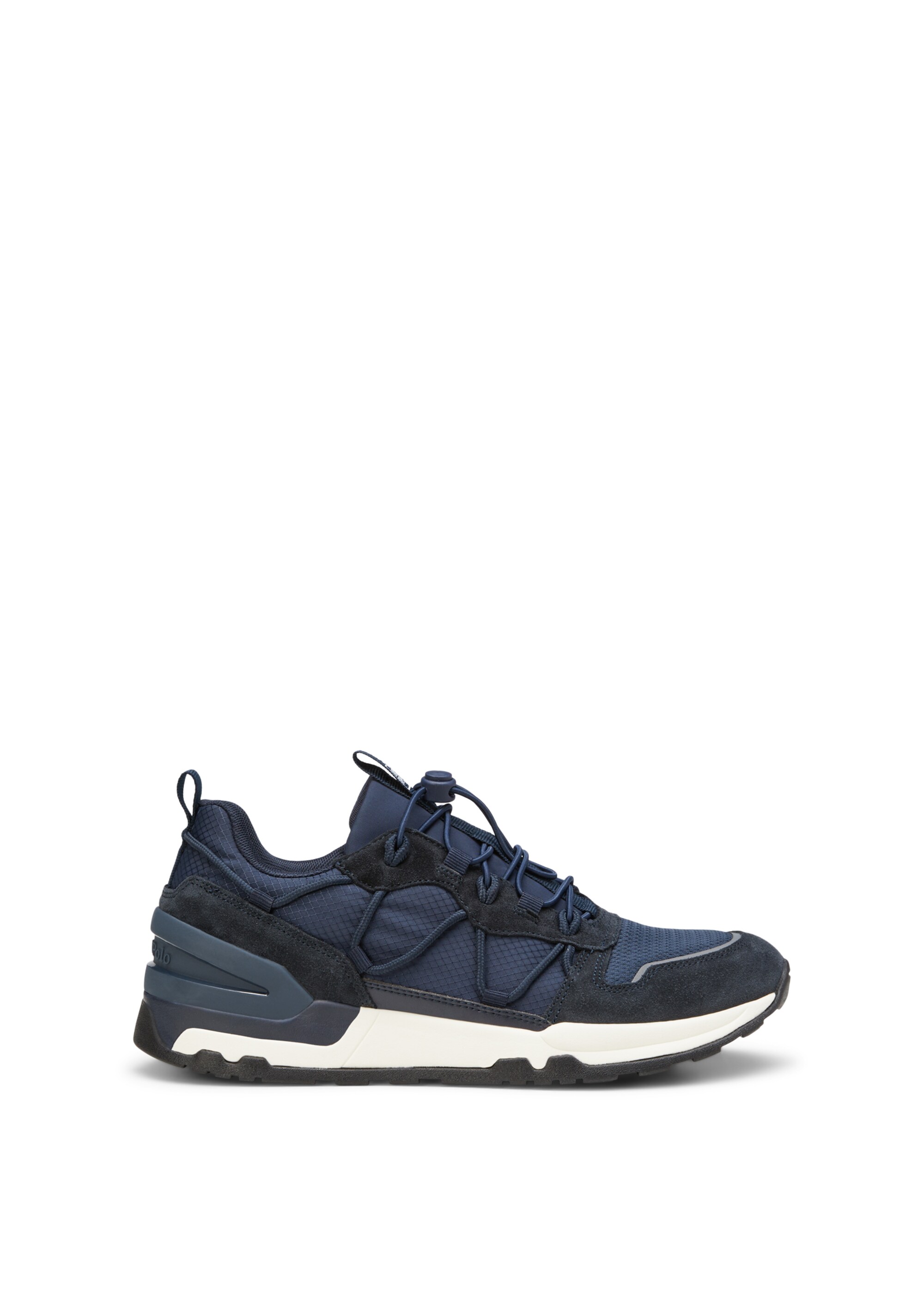 Sneaker aus abwechslungsreichem Material-Mix