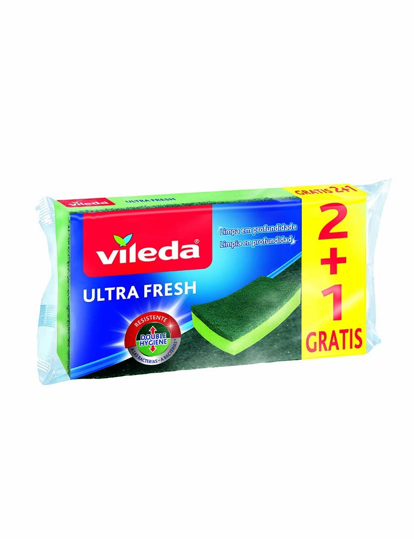 Ultra Fresh Green Fiber Mop 2+1