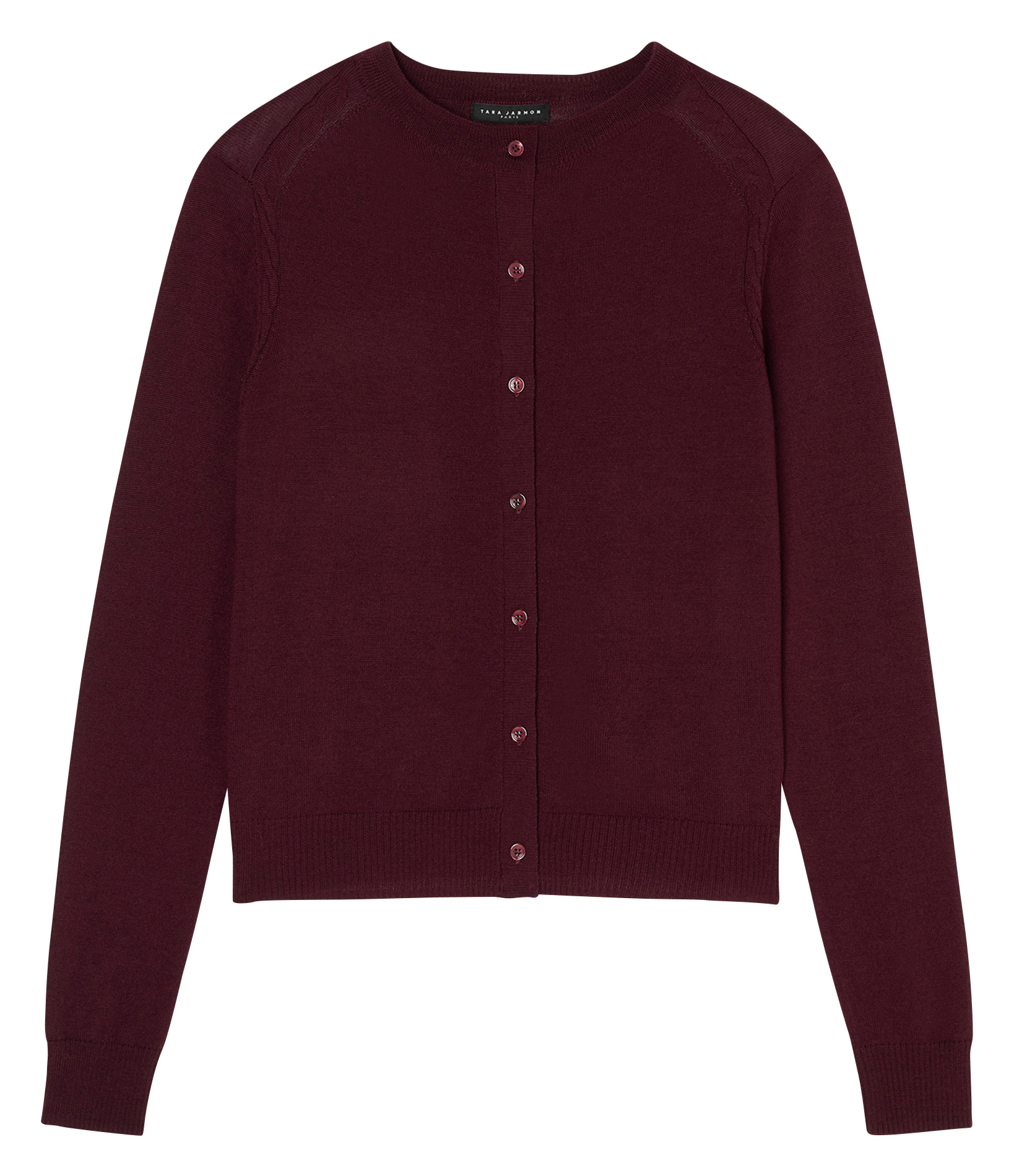 GINNO - Gilet droit en laine | Rouge