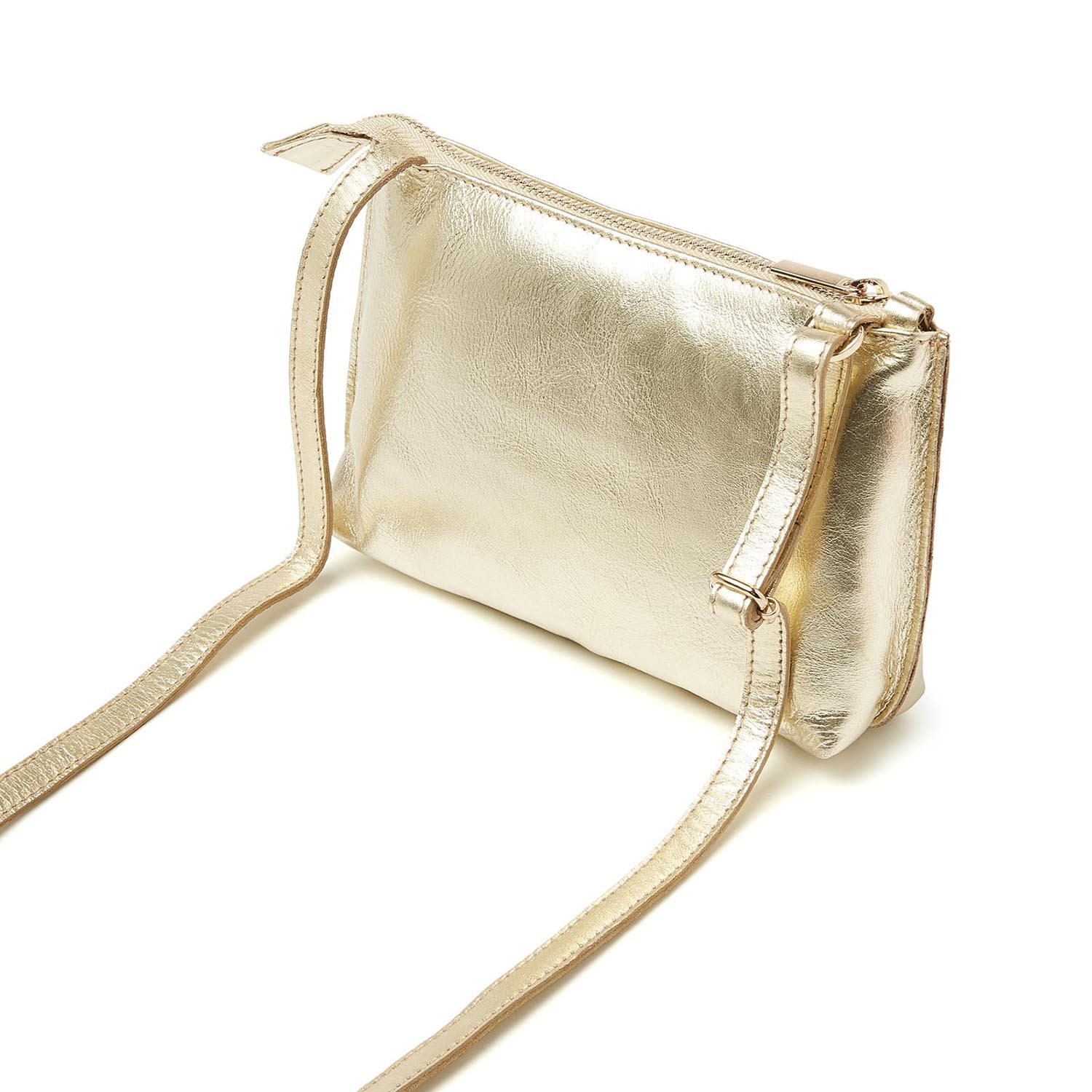 dR Amsterdam Metallics Shoulderbag light gold