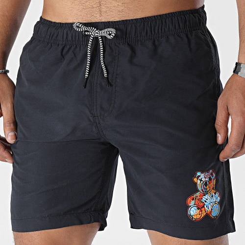 Short De Bain Nounours Graffiti Noir