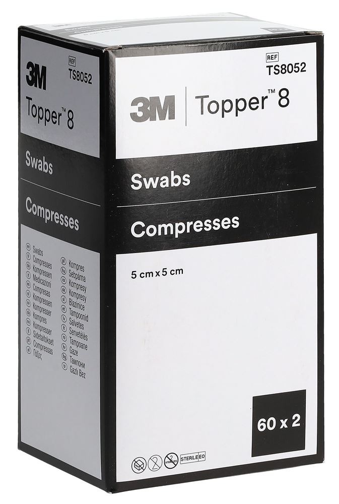 TOPPER NW Kompressen 5x5cm steril 2 Stk