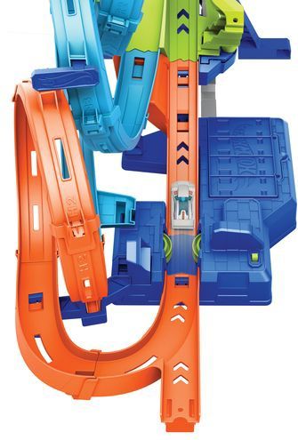 Hot Wheels - 4-Loop Collision - Racebaanset - Inclusief 1 Voertuig - Gemotoriseerd