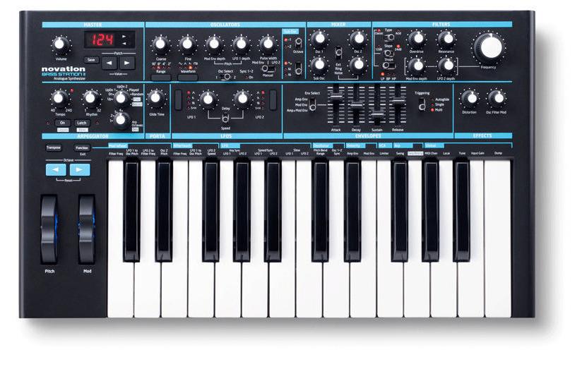 Synthesizer Bass Station II<br>Analoger Mono-Synth, basierend auf der originalen Bass Station