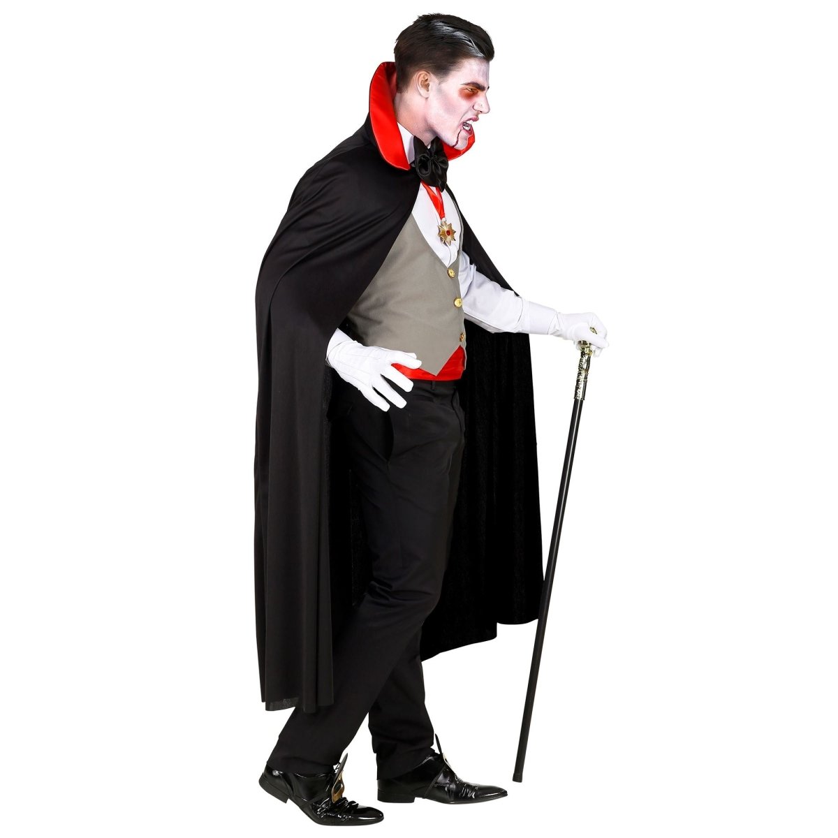 Halloween Kostuum Rood Zwart Heren Vampier