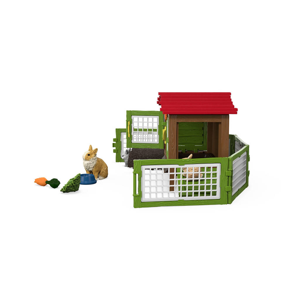schleich FARM WORLD konijnenhok 42728