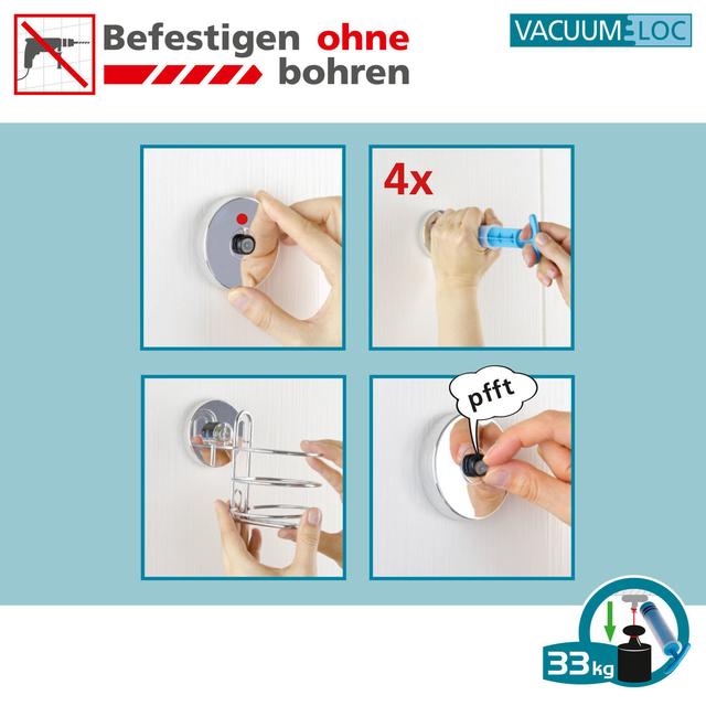 Vacuum-Loc Duschabzieher, Befestigen ohne bohren