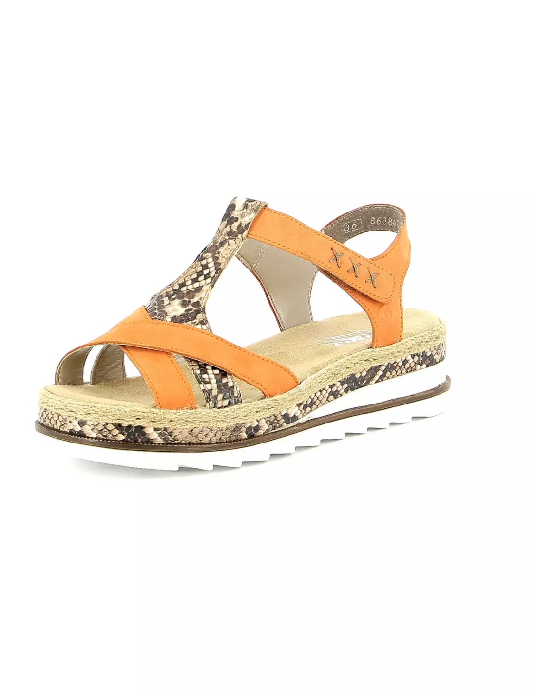 RIEKER V7919 - Sandales & nu-pieds Mandarinebrown
