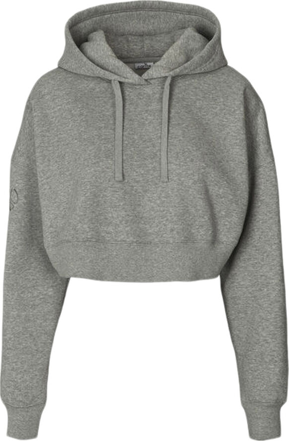 Carite Oversized Crop hættetrøje Grå