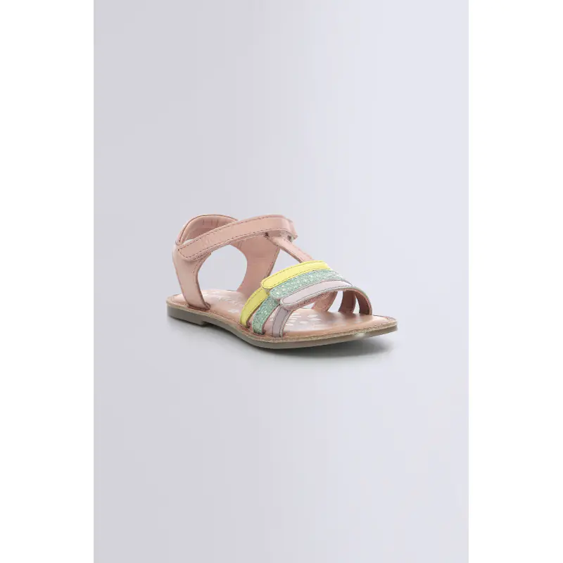 DIAMANTO ROSE JAUNE VERT VIOLET SANDALES Cuir Fille