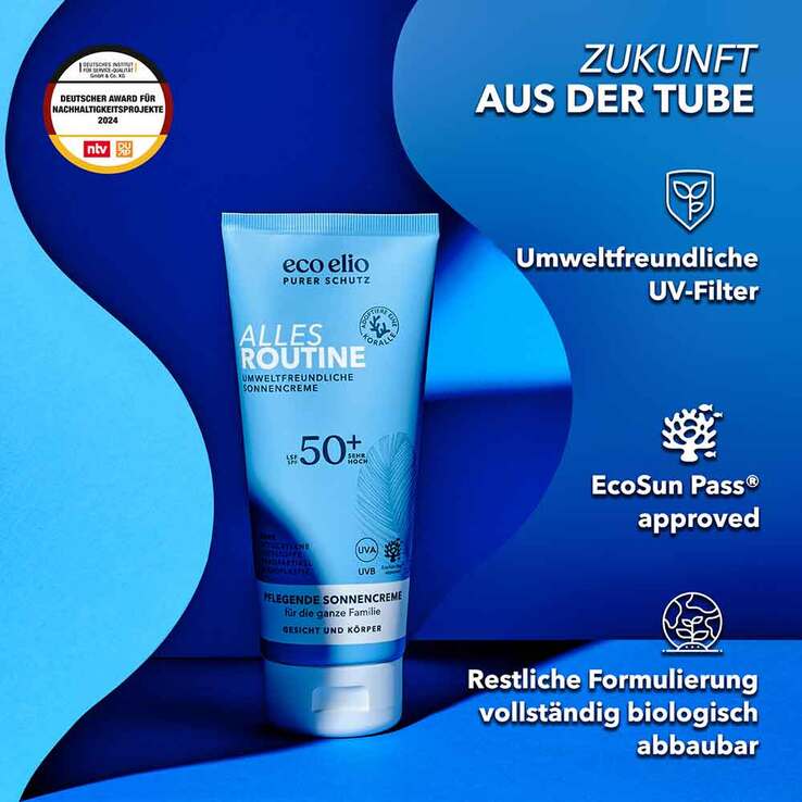 Eco Elio Alles Routine Sonnencreme LSF 50 + , 200 ml