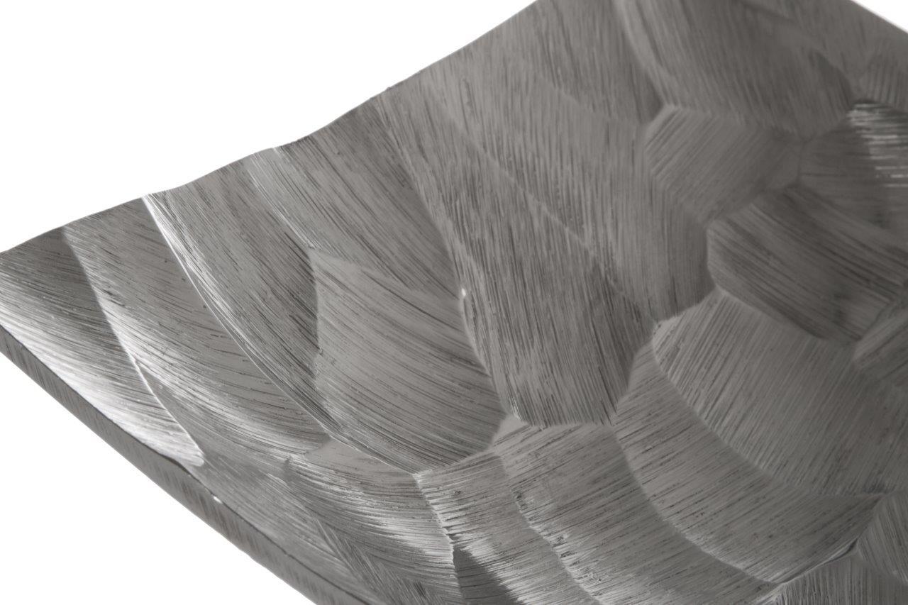 Metallschale JASMINR - silber - 28x21 cm