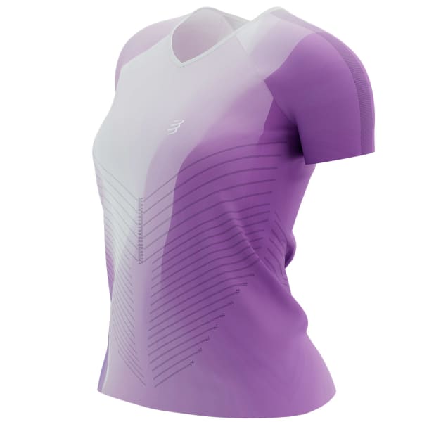 T-shirt running COMPRESSPORT PERFORMANCE SS TSHIRT W ROYAL LILAC