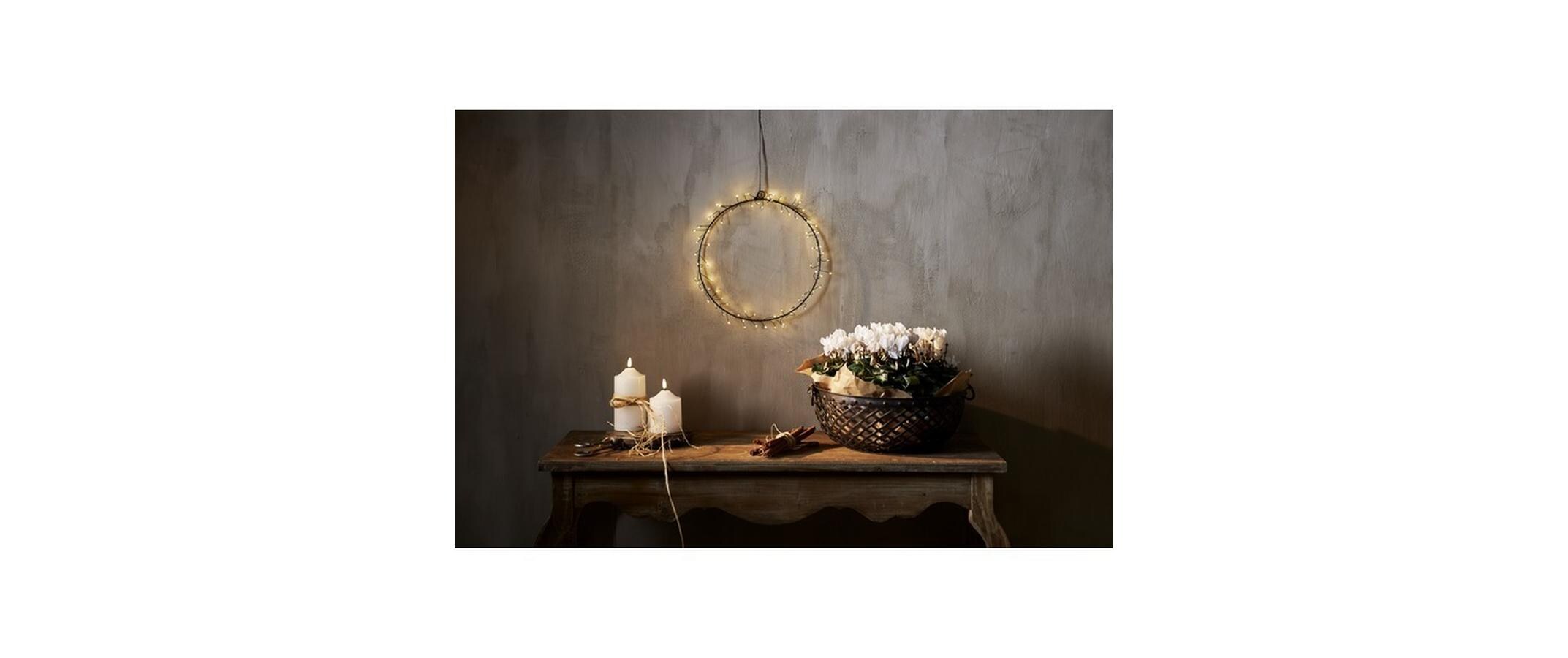 LED-Weihnachtskranz Nike 30 cm Ø IndoorFestlicher Leuchtkranz