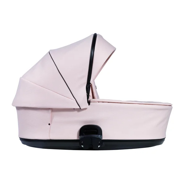 Carrinho de bebê Nordbaby Active Lux bege peônia com estrutura cromada