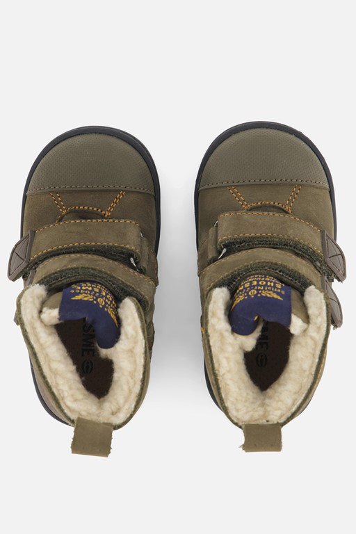 Shoesme Babyschoenen groen leer