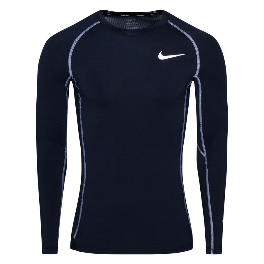 Nike Pro Top Dri-FIT - Bleu Foncé/Violet Manches Longues
