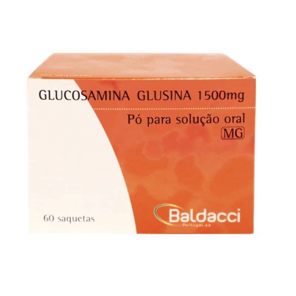 Glucosamina Glusina 1500mg Pó para Solução Oral 60 Saquetas