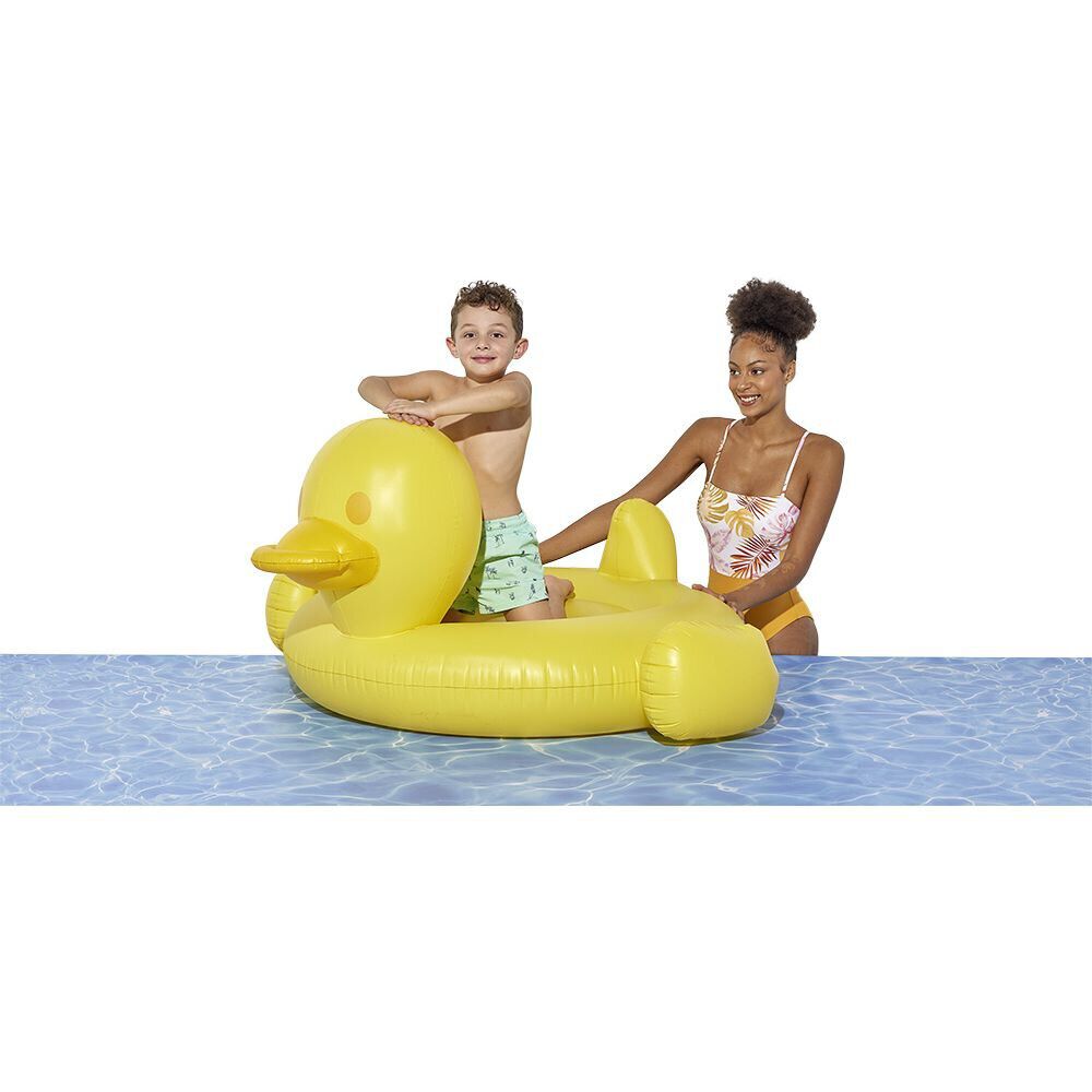 Canard gonflable à chevaucher jaune Ø120cm