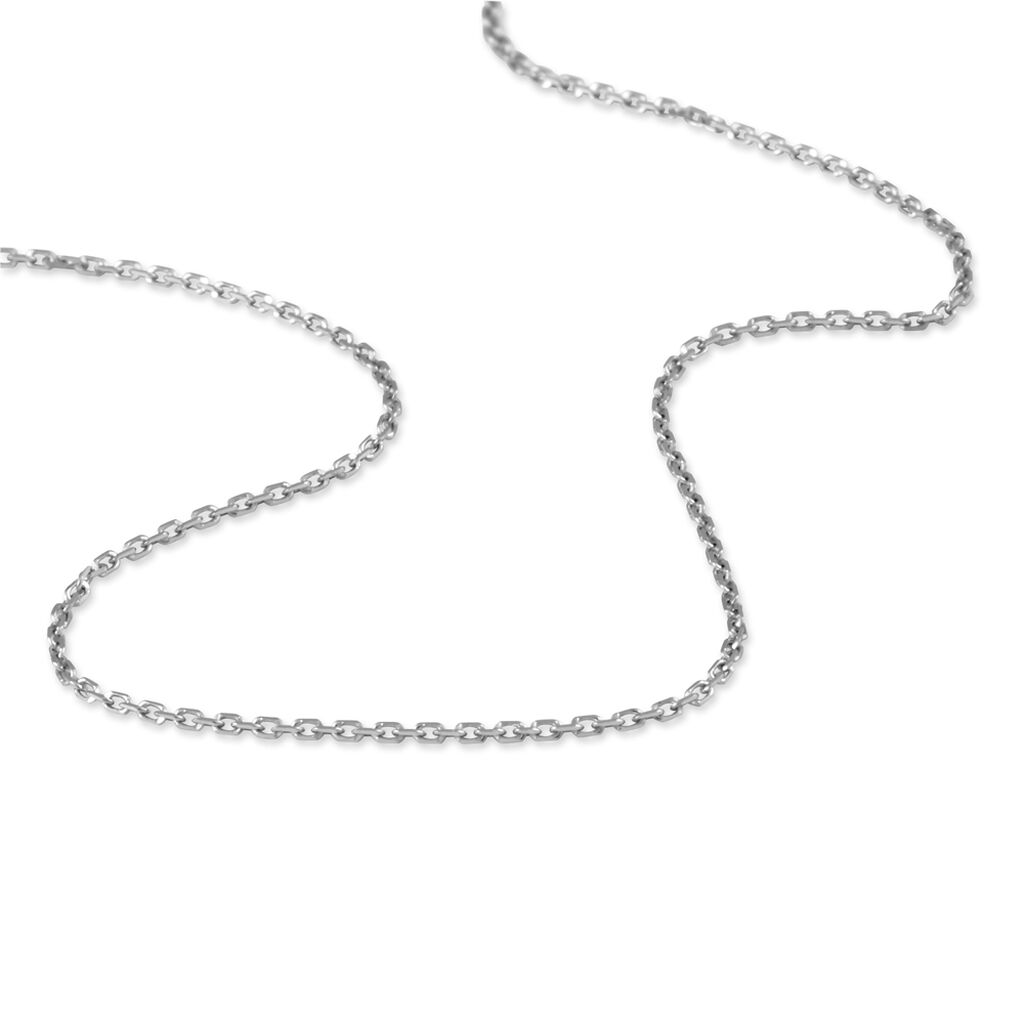 Chaîne Igoa Maille Forçat Diamantee Or Blanc