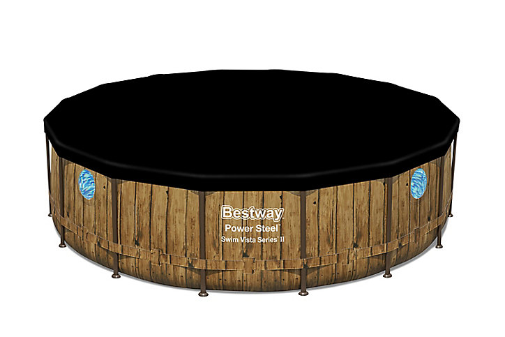 Piscine tubulaire ronde Bestway Power Steel™ Swim Vista™ ø4,88 x h.1,22 m